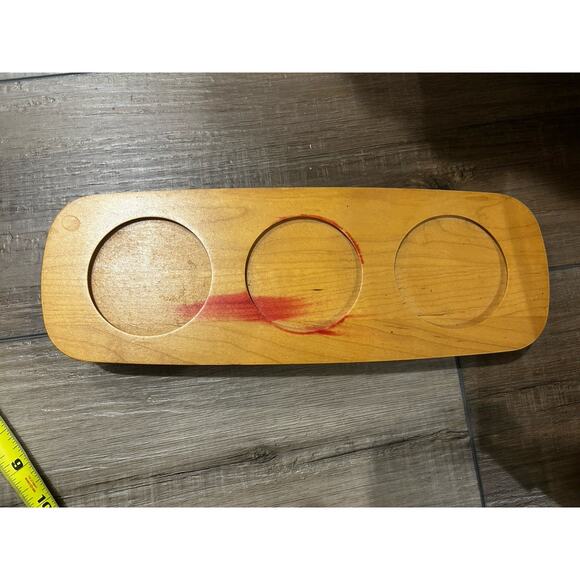 Longaberger Wooden Riser Small Flower Pots Plants Woodcrafts Or Candle Holder - Picture 1 of 3